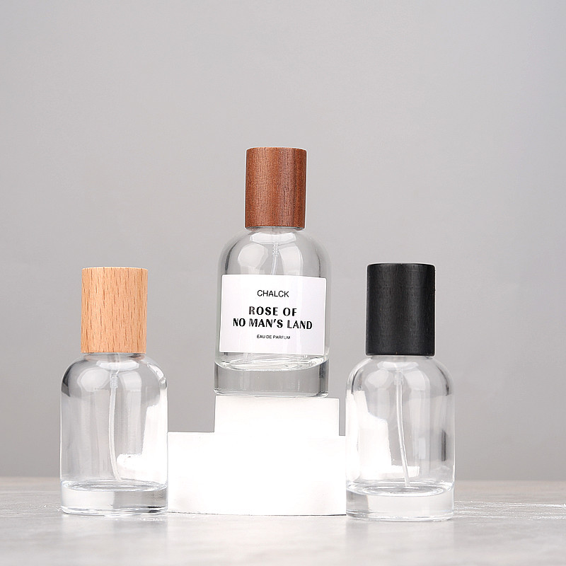 Perfume Fragrance World Qahwa - 50ml Round Glass Perfume Bottle Clear
